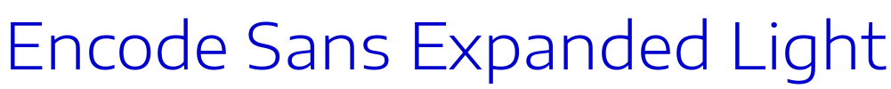 Encode Sans Expanded Light шрифт
